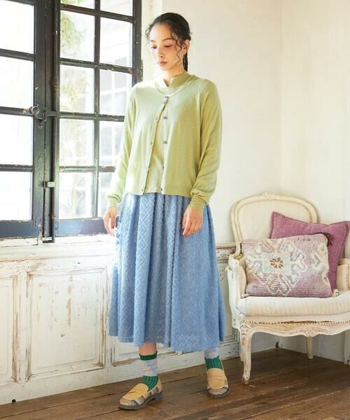 Jocomomola / ホコモモラ ロング・マキシ丈スカート | Flor de escudo ジャカードフレアスカート | 詳細1