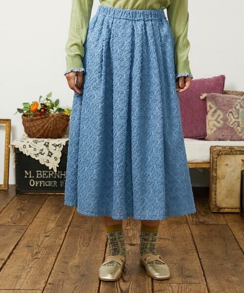 Jocomomola / ホコモモラ ロング・マキシ丈スカート | Flor de escudo ジャカードフレアスカート | 詳細5