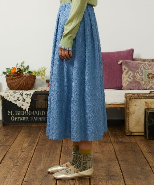 Jocomomola / ホコモモラ ロング・マキシ丈スカート | Flor de escudo ジャカードフレアスカート | 詳細6