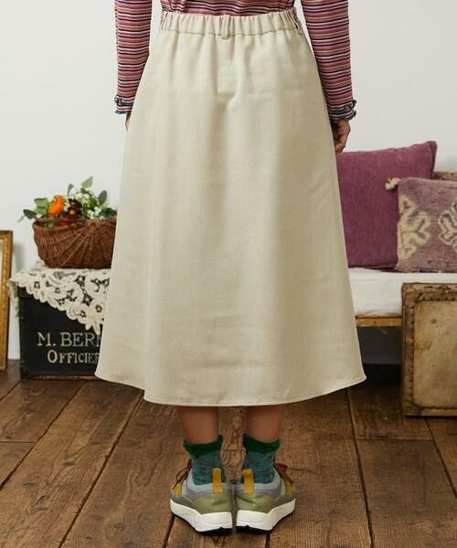 Jocomomola / ホコモモラ ロング・マキシ丈スカート | Pradera ピーチ起毛タックスカート | 詳細17