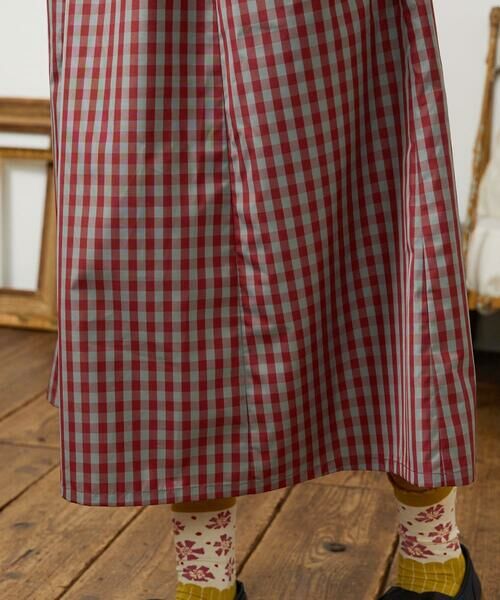 Jocomomola / ホコモモラ ロング・マキシ丈スカート | Sillin ギンガムチェック ギャザースカート | 詳細10