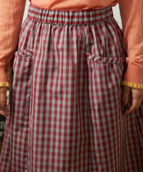 Jocomomola / ホコモモラ ロング・マキシ丈スカート | Sillin ギンガムチェック ギャザースカート | 詳細8