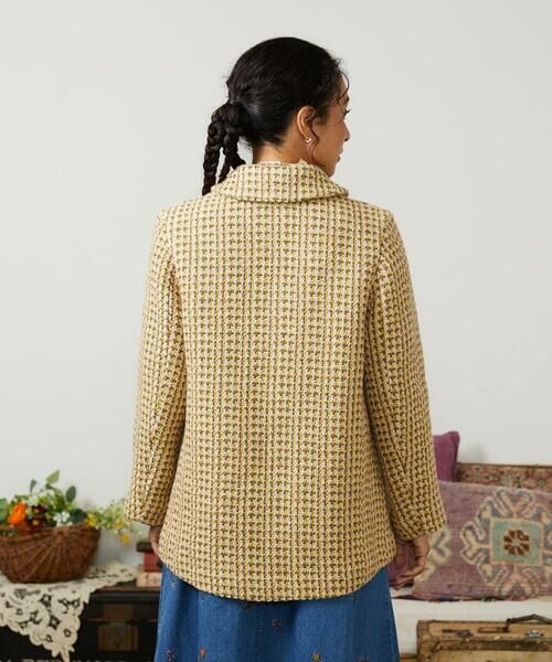 Jocomomola / ホコモモラ その他アウター | La escena inicial ジャカードハーフ丈コート | 詳細3