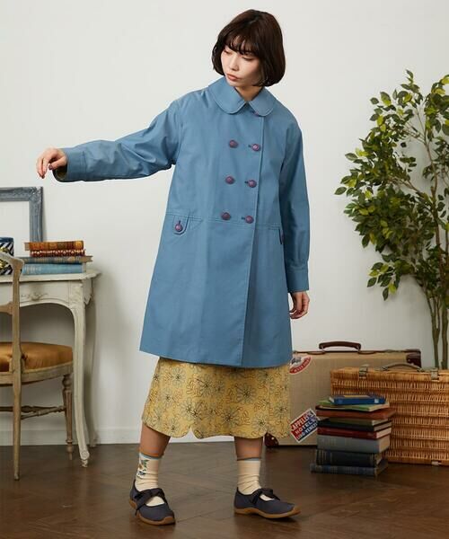 Jocomomola / ホコモモラ セットアップ | 裏地プリントロングコート | 詳細2