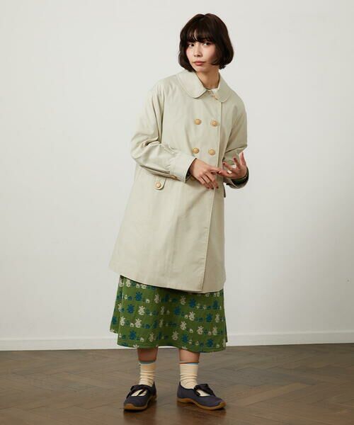 Jocomomola / ホコモモラ セットアップ | 裏地プリントロングコート | 詳細12
