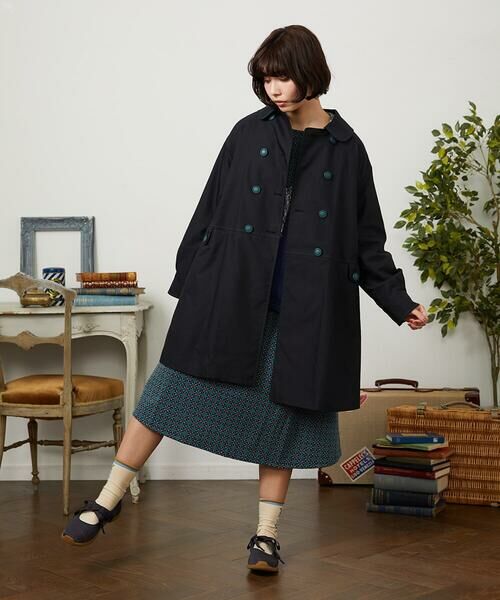 Jocomomola / ホコモモラ セットアップ | 裏地プリントロングコート | 詳細18