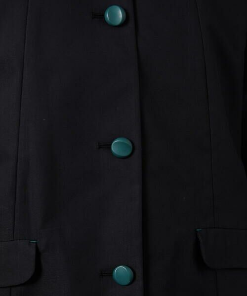 Jocomomola / ホコモモラ セットアップ | 裏地プリント  ノーカラーミドル丈コート | 詳細21