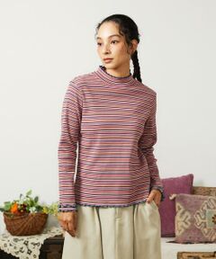 Jocomomola / ホコモモラ カットソー | Dentado ボーダーハイネックカットソー