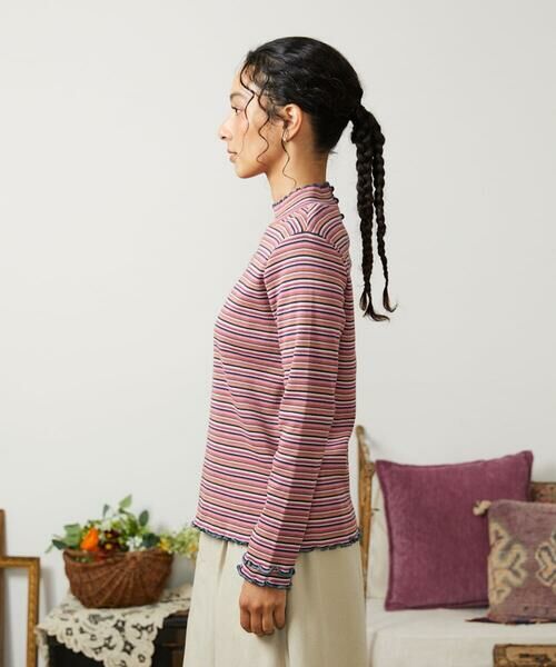 Jocomomola / ホコモモラ カットソー | Dentado ボーダーハイネックカットソー | 詳細1