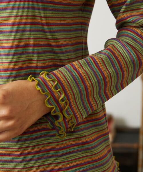 Jocomomola / ホコモモラ カットソー | Dentado ボーダーハイネックカットソー | 詳細10