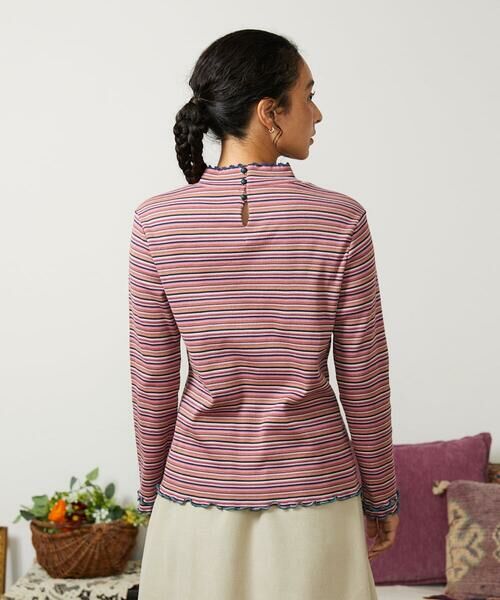 Jocomomola / ホコモモラ カットソー | Dentado ボーダーハイネックカットソー | 詳細2
