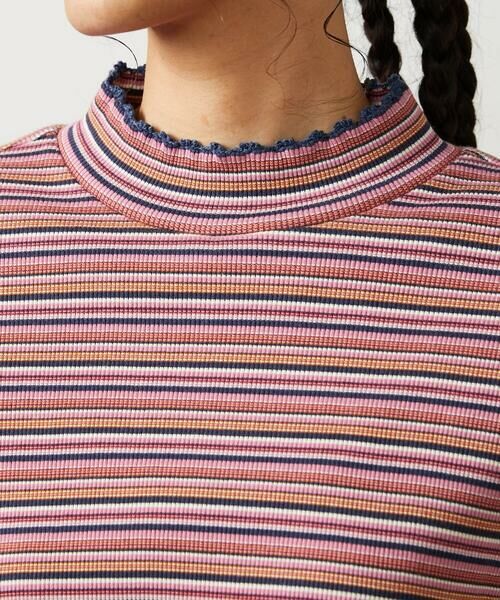 Jocomomola / ホコモモラ カットソー | Dentado ボーダーハイネックカットソー | 詳細3