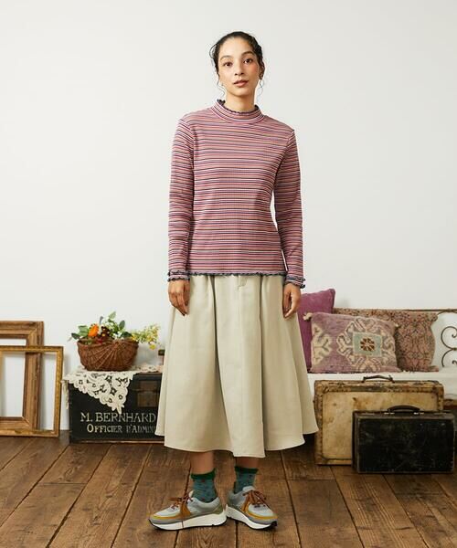 Jocomomola / ホコモモラ カットソー | Dentado ボーダーハイネックカットソー | 詳細8