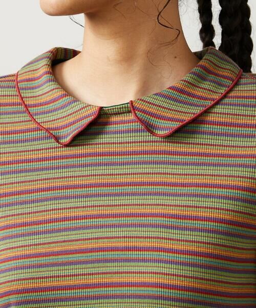 Jocomomola / ホコモモラ カットソー | Dentado ボーダー襟付きカットソー | 詳細1