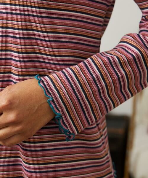 Jocomomola / ホコモモラ カットソー | Dentado ボーダー襟付きカットソー | 詳細8