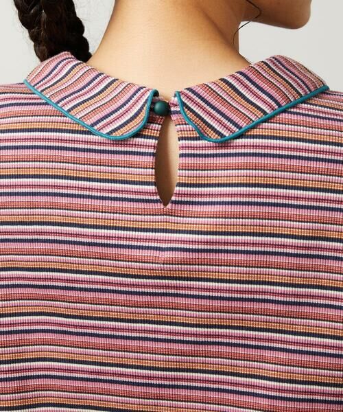 Jocomomola / ホコモモラ カットソー | Dentado ボーダー襟付きカットソー | 詳細9