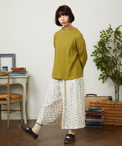 Jocomomola / ホコモモラ カットソー | 【2WAY】Tierras de cuitivo フラワー刺繍カットソー | 詳細2