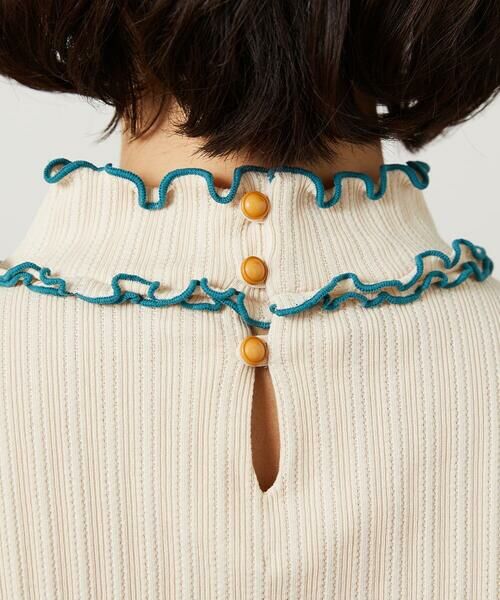 Jocomomola / ホコモモラ カットソー | 【2WAY】Tierras de cuitivo フラワー刺繍ハイネックカットソー | 詳細10