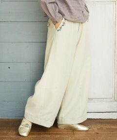 Jocomomola / ホコモモラ その他パンツ | Pradera ピーチ起毛ワイドパンツ