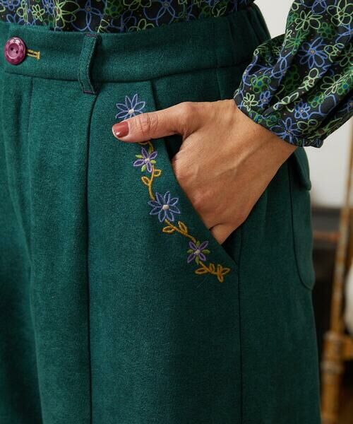 Jocomomola / ホコモモラ その他パンツ | Pradera ピーチ起毛ワイドパンツ | 詳細9