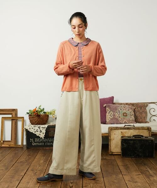 Jocomomola / ホコモモラ その他パンツ | Pradera ピーチ起毛ワイドパンツ | 詳細20