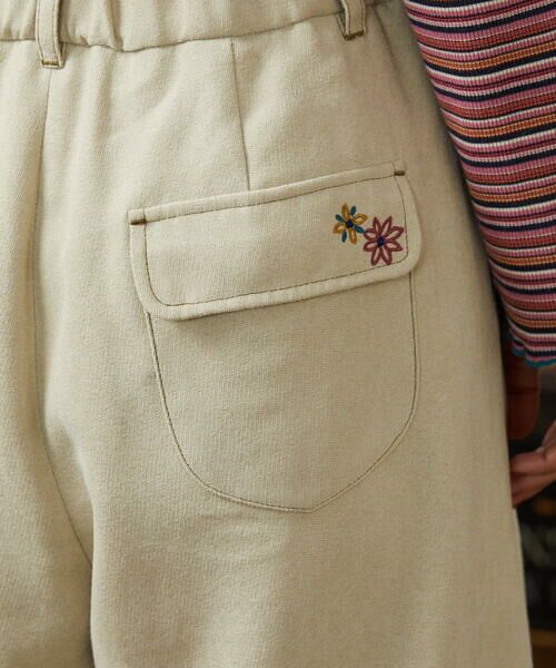 Jocomomola / ホコモモラ その他パンツ | Pradera ピーチ起毛ワイドパンツ | 詳細24