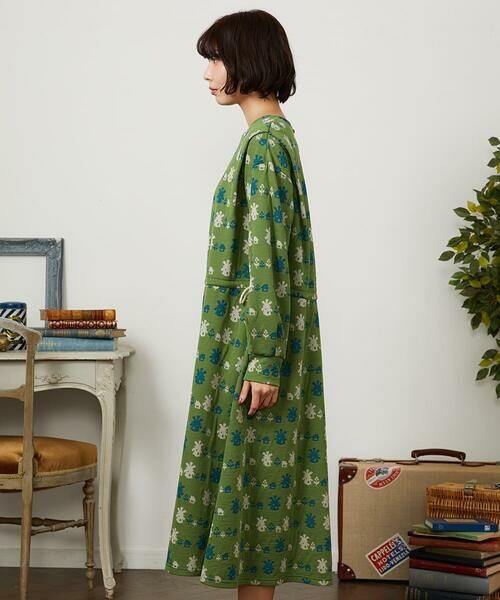 Jocomomola / ホコモモラ ロング・マキシ丈ワンピース | Molino ダブルジャカード総柄ワンピース | 詳細4