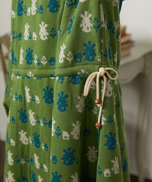 Jocomomola / ホコモモラ ロング・マキシ丈ワンピース | Molino ダブルジャカード総柄ワンピース | 詳細8