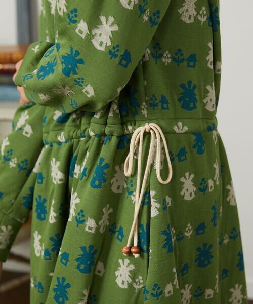 Jocomomola / ホコモモラ ロング・マキシ丈ワンピース | Molino ダブルジャカード総柄ワンピース | 詳細9