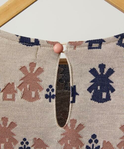 Jocomomola / ホコモモラ ロング・マキシ丈ワンピース | Molino ダブルジャカード総柄ワンピース | 詳細15