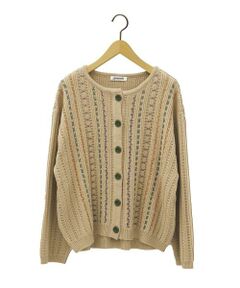 Jocomomola / ホコモモラ カーディガン・ボレロ | Escalera 刺繍ニットカーディガン