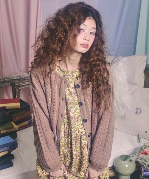 Jocomomola / ホコモモラ カーディガン・ボレロ | Escalera 刺繍ニットカーディガン | 詳細10