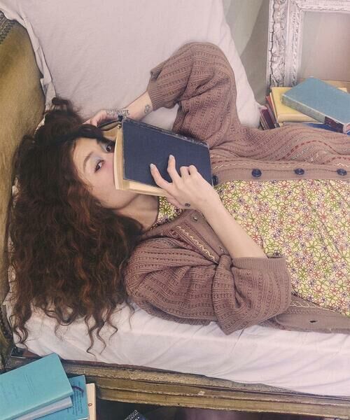 Jocomomola / ホコモモラ カーディガン・ボレロ | Escalera 刺繍ニットカーディガン | 詳細12