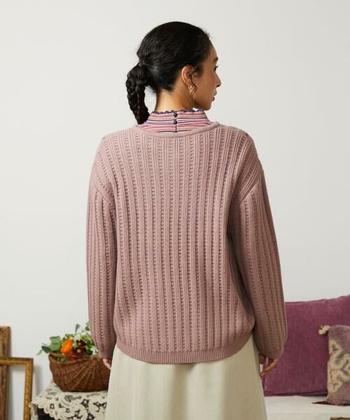 Jocomomola / ホコモモラ カーディガン・ボレロ | Escalera 刺繍ニットカーディガン | 詳細4