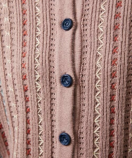 Jocomomola / ホコモモラ カーディガン・ボレロ | Escalera 刺繍ニットカーディガン | 詳細6