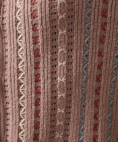 Jocomomola / ホコモモラ カーディガン・ボレロ | Escalera 刺繍ニットカーディガン | 詳細9