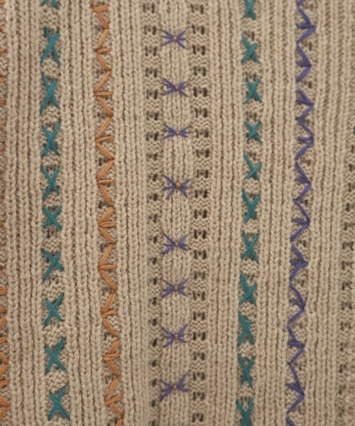 Jocomomola / ホコモモラ カーディガン・ボレロ | Escalera 刺繍ニットカーディガン | 詳細16