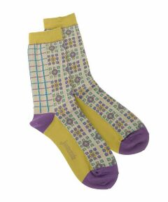 Jocomomola / ホコモモラ その他小物 | 幾何柄ジャカードソックス