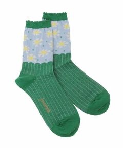 Jocomomola / ホコモモラ その他小物 | 配色フラワージャカードソックス