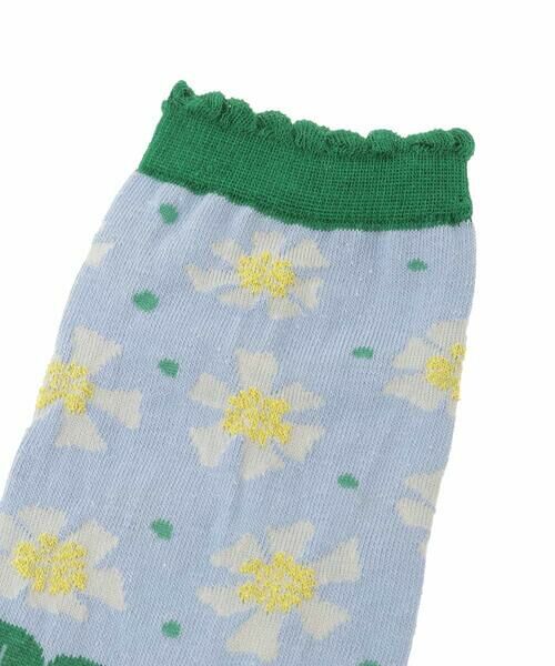 Jocomomola / ホコモモラ その他小物 | 配色フラワージャカードソックス | 詳細2