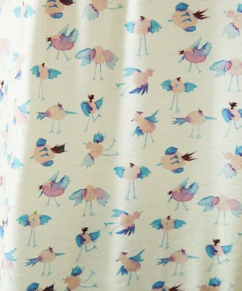 Jocomomola / ホコモモラ シャツ・ブラウス | Palminos ビックカラー鳥プリントロングブラウス | 詳細1