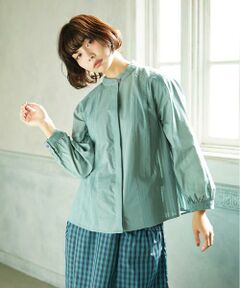 Jocomomola / ホコモモラ シャツ・ブラウス | Tejido ドッキングスタンドカラーブラウス