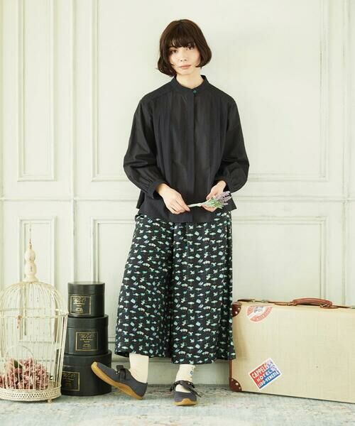 Jocomomola / ホコモモラ シャツ・ブラウス | Tejido ドッキングスタンドカラーブラウス | 詳細10