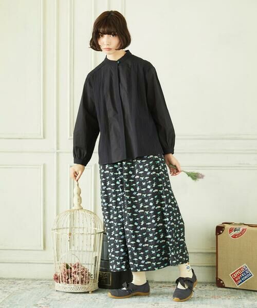 Jocomomola / ホコモモラ シャツ・ブラウス | Tejido ドッキングスタンドカラーブラウス | 詳細11