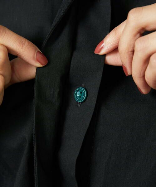 Jocomomola / ホコモモラ シャツ・ブラウス | Tejido ドッキングスタンドカラーブラウス | 詳細16