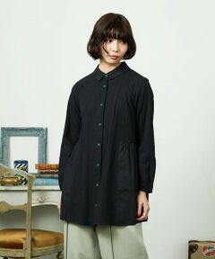 Jocomomola / ホコモモラ シャツ・ブラウス | Tejido ドッキングロング丈ブラウス