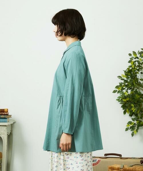 Jocomomola / ホコモモラ シャツ・ブラウス | Tejido ドッキングロング丈ブラウス | 詳細4
