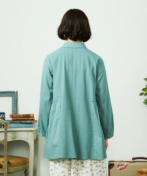 Jocomomola / ホコモモラ シャツ・ブラウス | Tejido ドッキングロング丈ブラウス | 詳細5