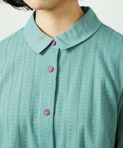 Jocomomola / ホコモモラ シャツ・ブラウス | Tejido ドッキングロング丈ブラウス | 詳細6