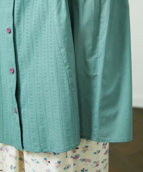 Jocomomola / ホコモモラ シャツ・ブラウス | Tejido ドッキングロング丈ブラウス | 詳細9